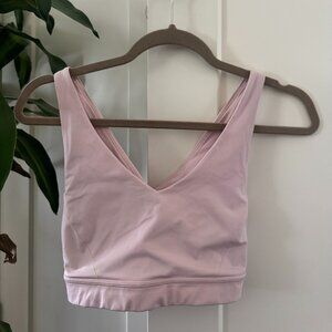 Lululemon Envital Bra Medium Support B/C Cup in Strawberry Milkshake, Size 6